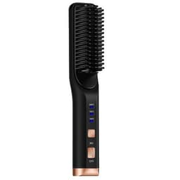 image-Portable Hair Straightener Curling Wireless Ion Comb USB Charge