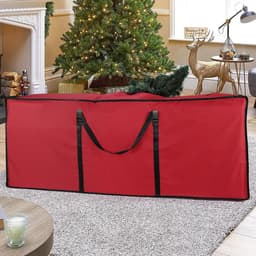 image-9FT Christmas Tree Storage Bag Jumbo Waterproof (50 x 63 x 147 cm) Red