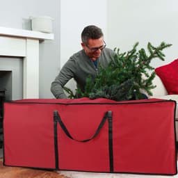 image-9FT Christmas Tree Storage Bag Jumbo Waterproof (50 x 63 x 147 cm) Red