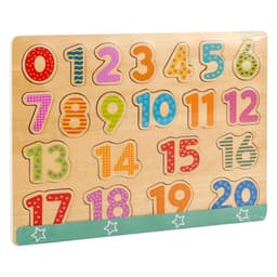 image-SOKA Wooden Jigsaw Number Puzzle Peg Board Toy Early Preschool Learning Games 3+