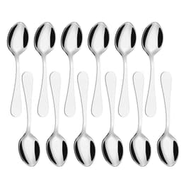 image-Tea Spoons, Set Stainless Steel Coffee Tea Dessert 14cm (Silver)