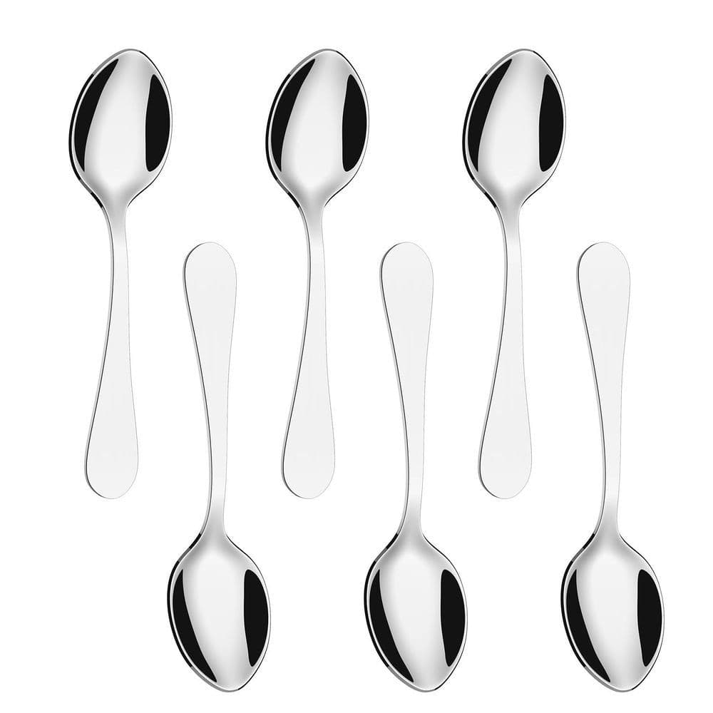 image-Tea Spoons, Set Stainless Steel Coffee Tea Dessert 14cm (Silver)