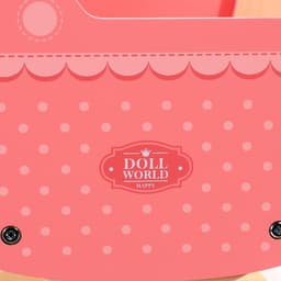 image-SOKA Doll World Pram Push Along Toy Walker Princess Pretend Play Pushchair 3+