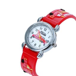 image-Relda Children's Analogue 3D Fire Engine Red Silicone Strap Boy's Watch REL48