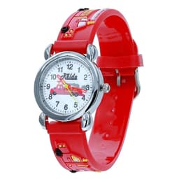 image-Relda Children's Analogue 3D Fire Engine Red Silicone Strap Boy's Watch REL48