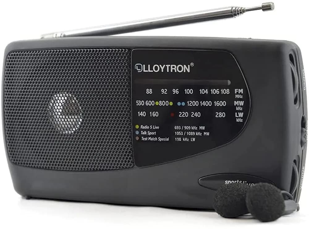 image-Lloytron 3 Band 'Sports' Personal Radio with Earphones