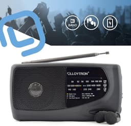 image-Lloytron 3 Band 'Sports' Personal Radio with Earphones