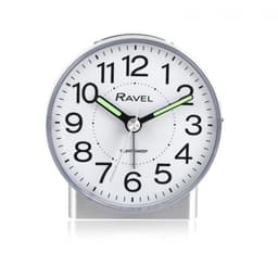 image-Ravel Round Mid Sized Bedside Quartz Alarm Clock RC039.2