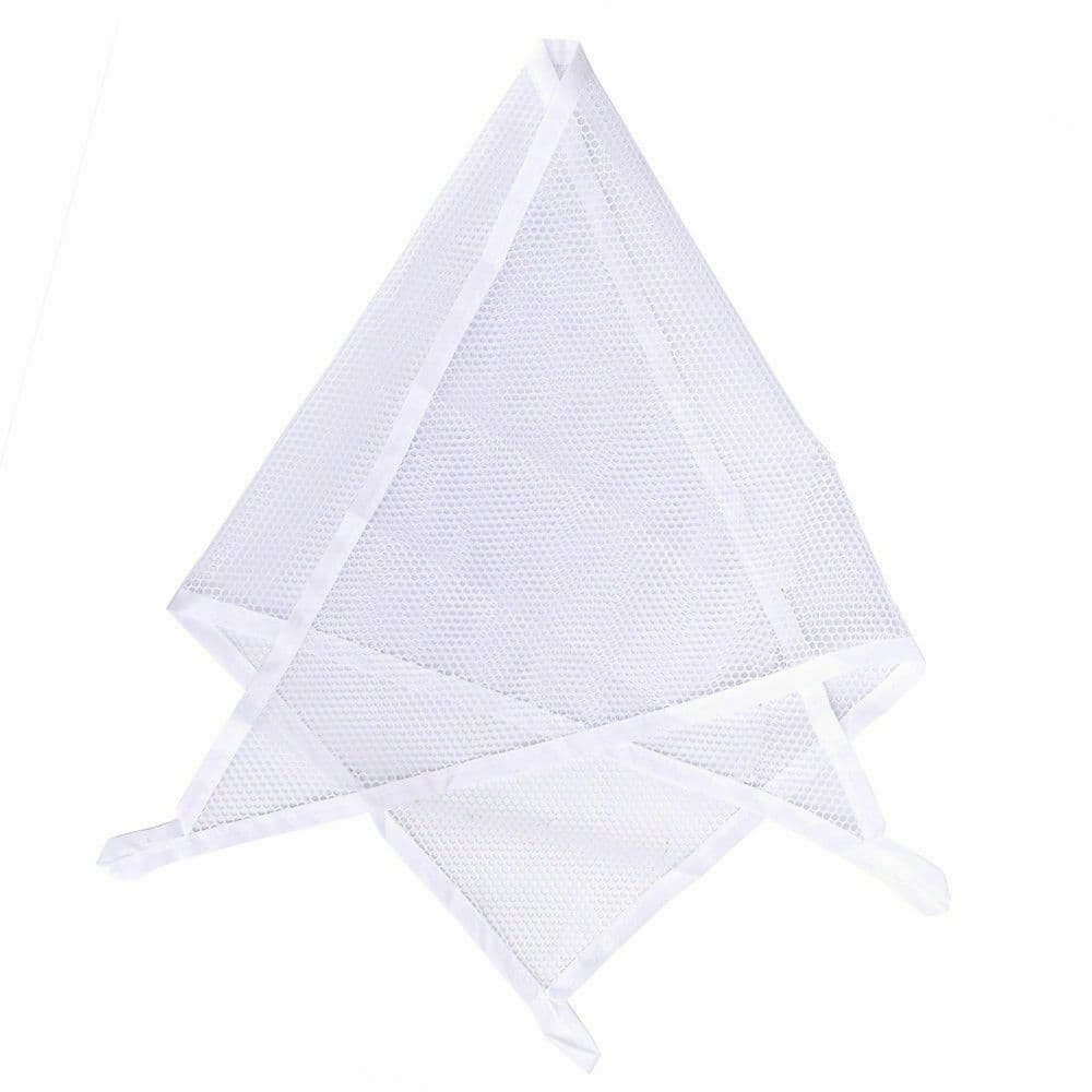 image-Toy Hammock Large Mesh Net - Keep Childs Bedroom Tidy Toy Organizer With Hooks