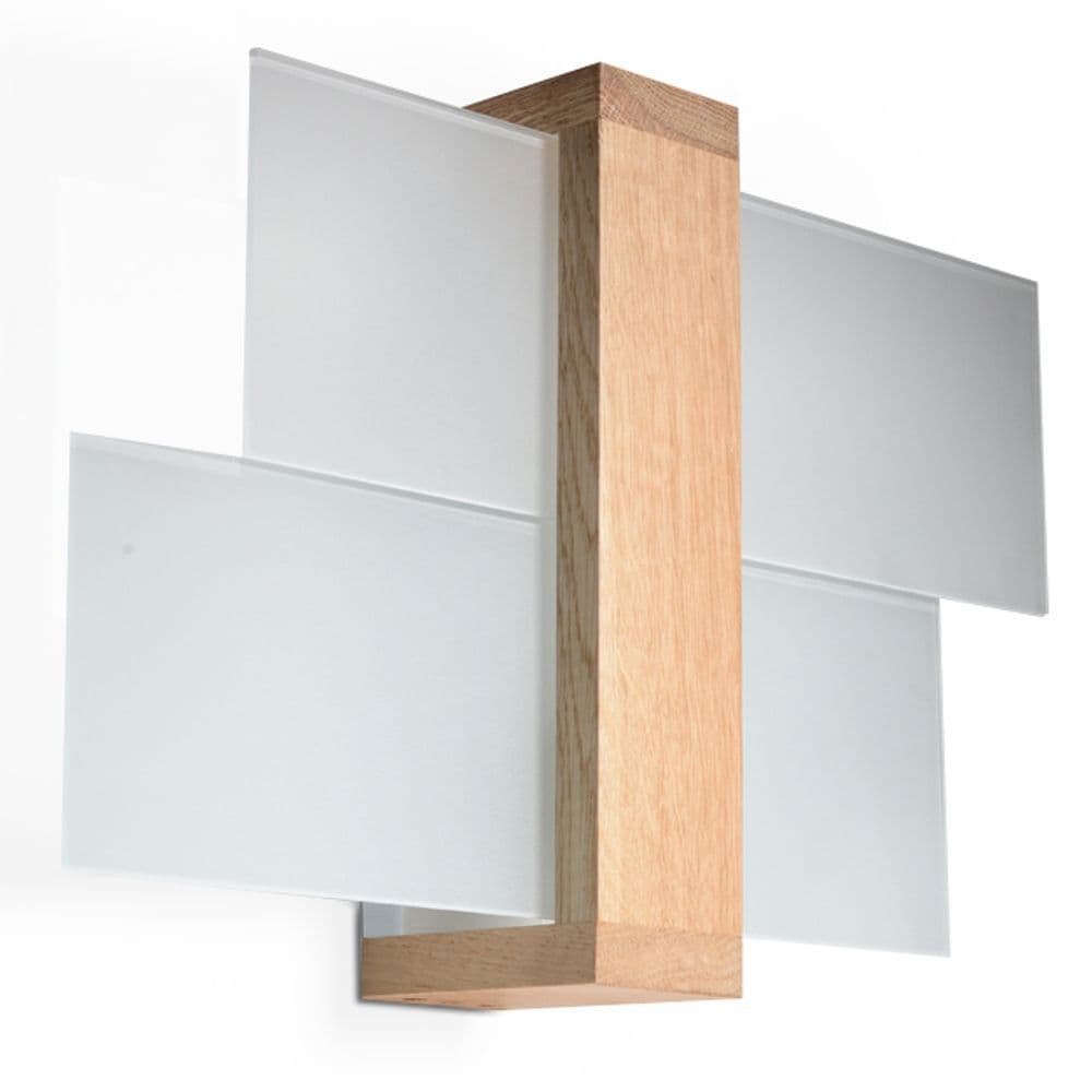 image-Wall Lamp FENIKS 1 Natural Wood Modern Loft Design LED E27
