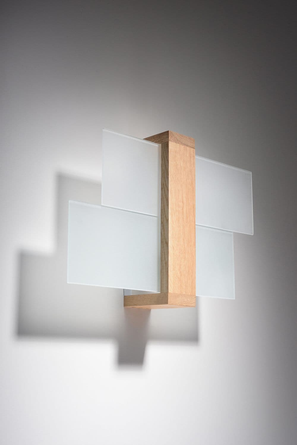 image-Wall Lamp FENIKS 1 Natural Wood Modern Loft Design LED E27