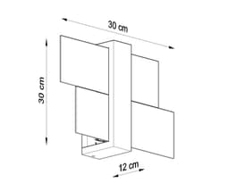 image-Wall Lamp FENIKS 1 Natural Wood Modern Loft Design LED E27