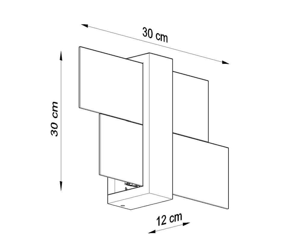 image-Wall Lamp FENIKS 1 Natural Wood Modern Loft Design LED E27