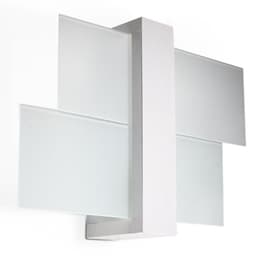 image-Wall Lamp FENIKS 1 White Wood/Glass Modern Scandinavian Design LED E27