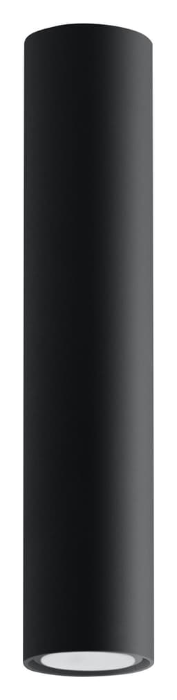image-Ceiling lamp LAGOS Black Round Tube Shape Modern Loft Design LED GU10