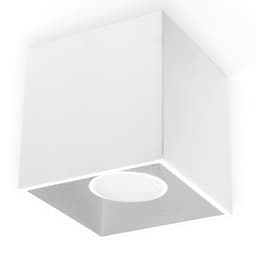 image-Ceiling Lamp QUAD 1 White Square Shape Modern Loft Design LED GU10