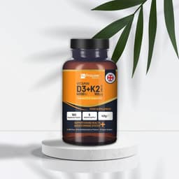 image-Vitamin D3 4000IU & K2 MK7 100μg Vegetarian 180 Tablets Supplement for Immune Support Calcium Boost, Bone & Muscle by Prowise