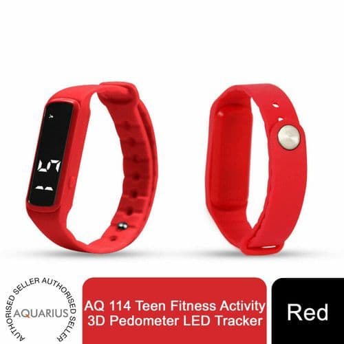 image-Aquarius AQ 114 Teen Fitness Activity LED Tracker with 3D Pedometer