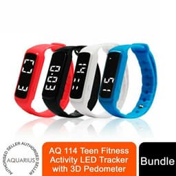 image-Aquarius AQ 114 Teen Fitness Activity LED Tracker with 3D Pedometer