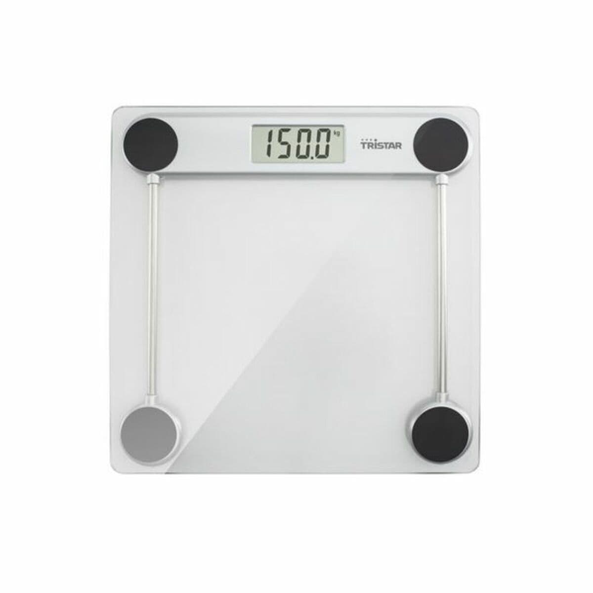 image-Digital Bathroom Scales Tristar WG-2421 Black Glass