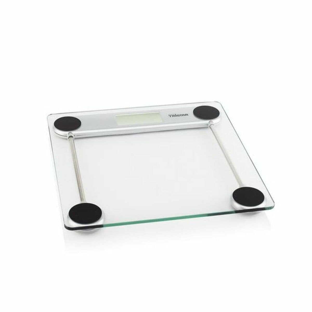 image-Digital Bathroom Scales Tristar WG-2421 Black Glass