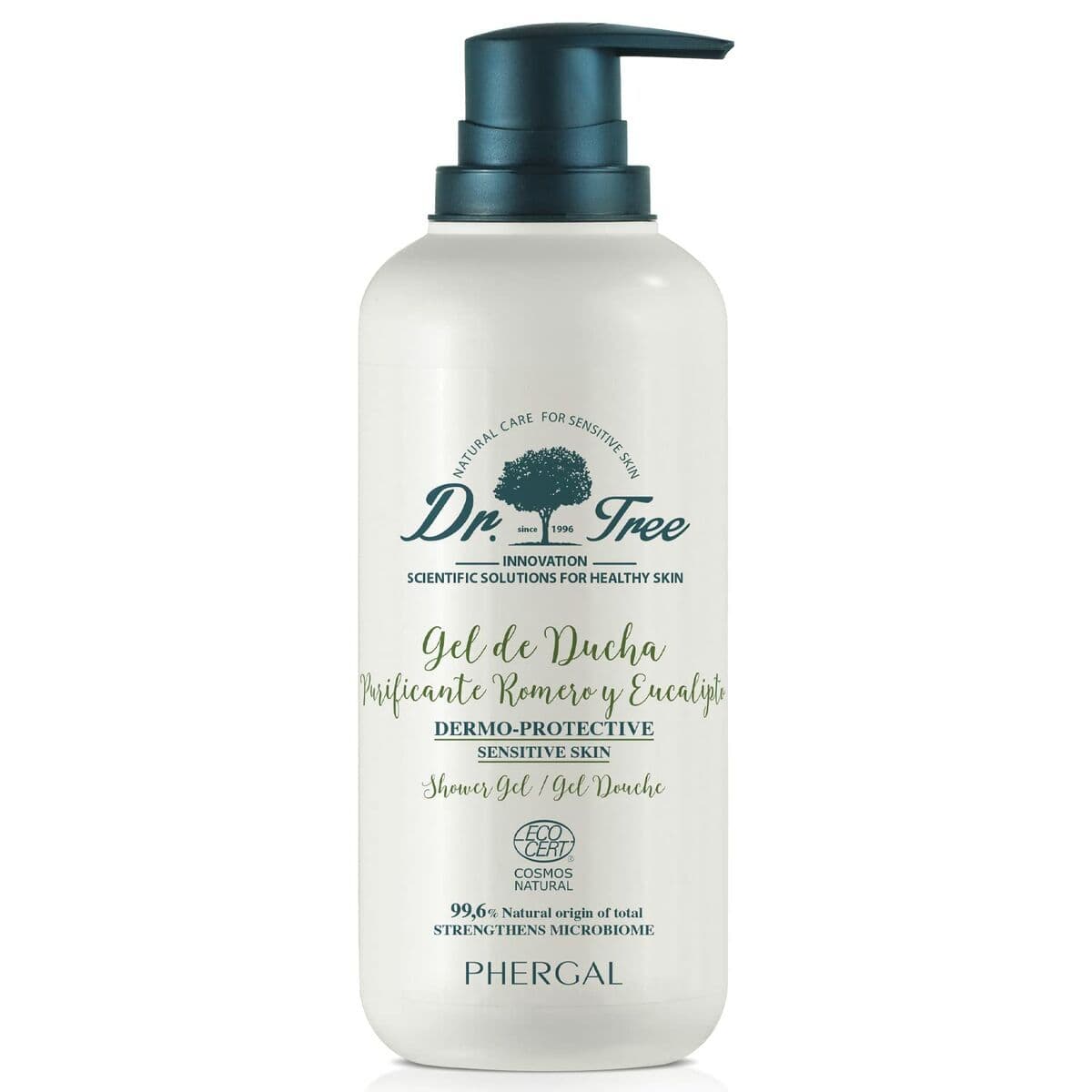 image-Shower Gel Dr. Tree Sensitive skin Eucalyptus Rosemary Purifying 500 ml