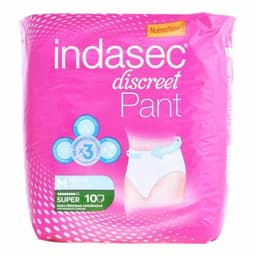 image-Incontinence Nappies Pant Super Talla Mediana Indasec Pant Super (10 uds)
