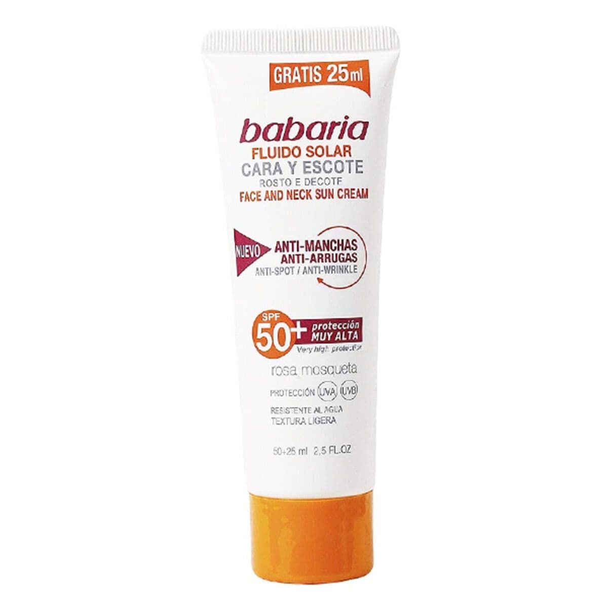 image-Facial Sun Cream SOLAR ADN SENSITIVE Babaria Spf 50 (75 ml) (Unisex) (75 ml)