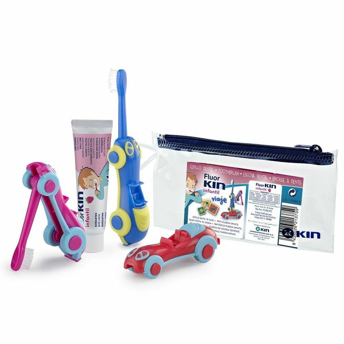image-Set Oral Care for Kids Kin Fluorkin Car (3 Pieces)
