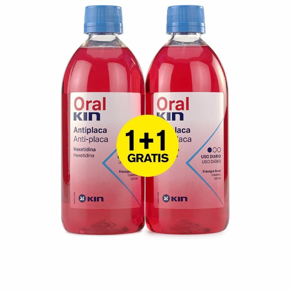image-Mouthwash Kin Oralkin Enjuague Bucal Placa Anti-plaque (2 uds)
