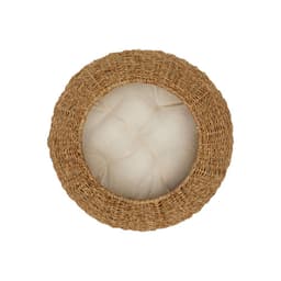 image-Indoor Wicker Cat or Small Dog Bed Basket & Cushion ST-N10003-UK