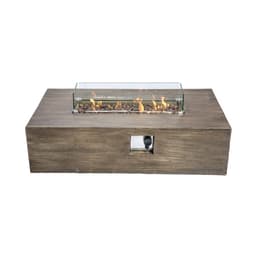 image-Outdoor Garden XL Gas Fire Pit Table Heater with Lava Rocks & Cover