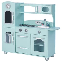 image-Mint Wooden Toy Kitchen with Fridge Freezer and Oven by TD-11414M