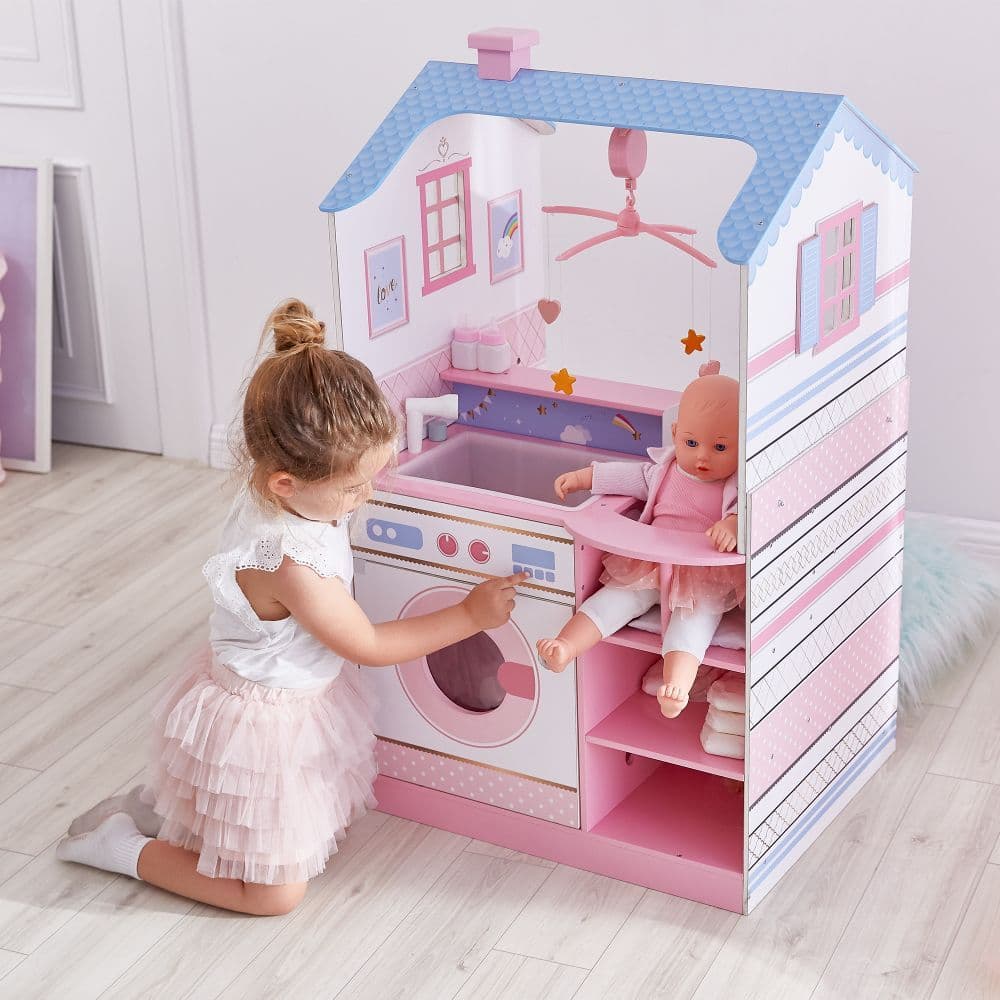 image-Olivia's Little World Dollhouse Changing Table Nursery Playset Station TD-11460W