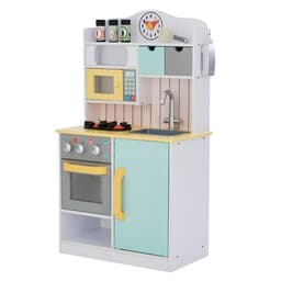 image-Wooden Kitchen Toy Kitchen With 5 Role Play Accessories TD-11708AR