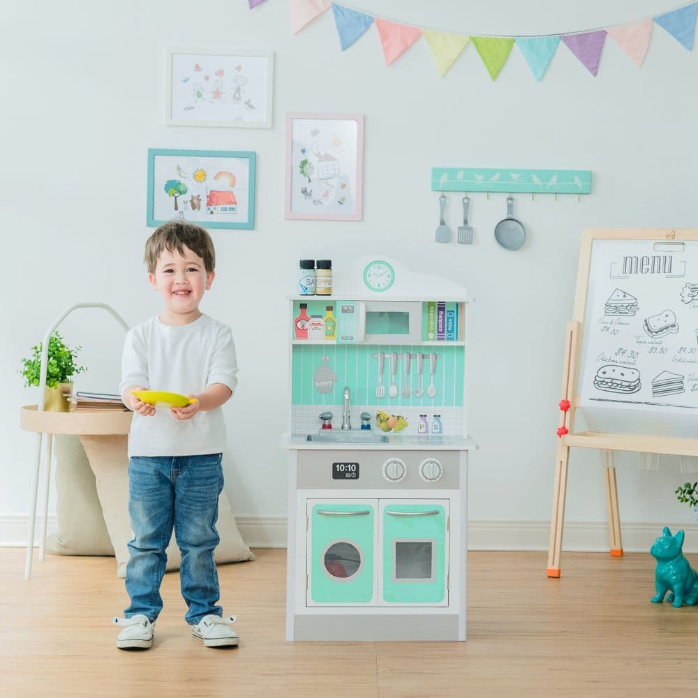 image-Mint Wooden Toy Kitchen for Little Chefs by Play Kitchen TD-12385M