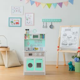 image-Mint Wooden Toy Kitchen for Little Chefs by Play Kitchen TD-12385M