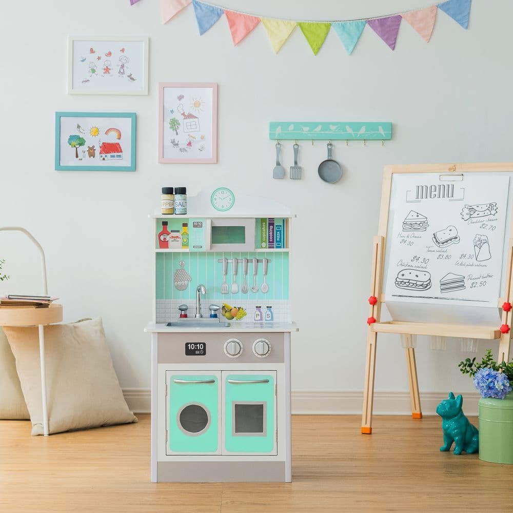 image-Mint Wooden Toy Kitchen for Little Chefs by Play Kitchen TD-12385M