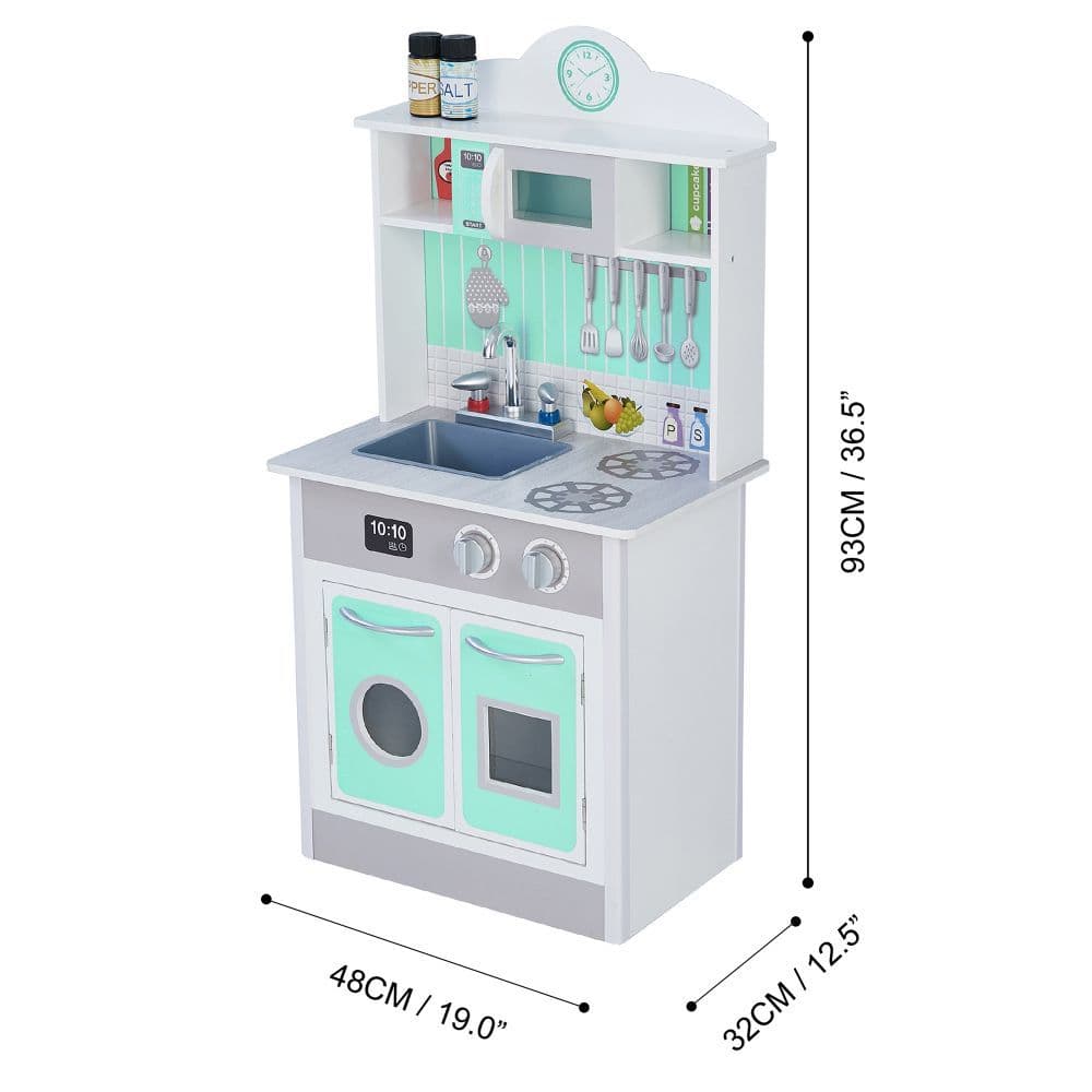 image-Mint Wooden Toy Kitchen for Little Chefs by Play Kitchen TD-12385M