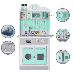 image-Mint Wooden Toy Kitchen for Little Chefs by Play Kitchen TD-12385M