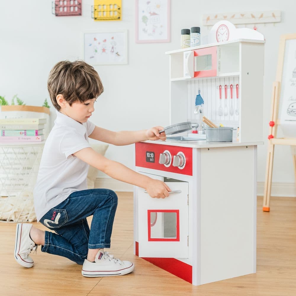 image-Mint Wooden Toy Kitchen for Little Chefs by Play Kitchen TD-12385M