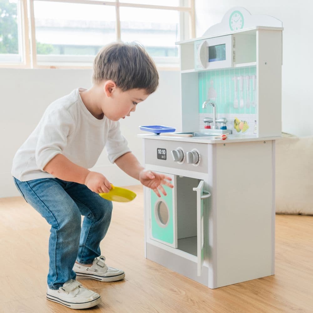 image-Mint Wooden Toy Kitchen for Little Chefs by Play Kitchen TD-12385M