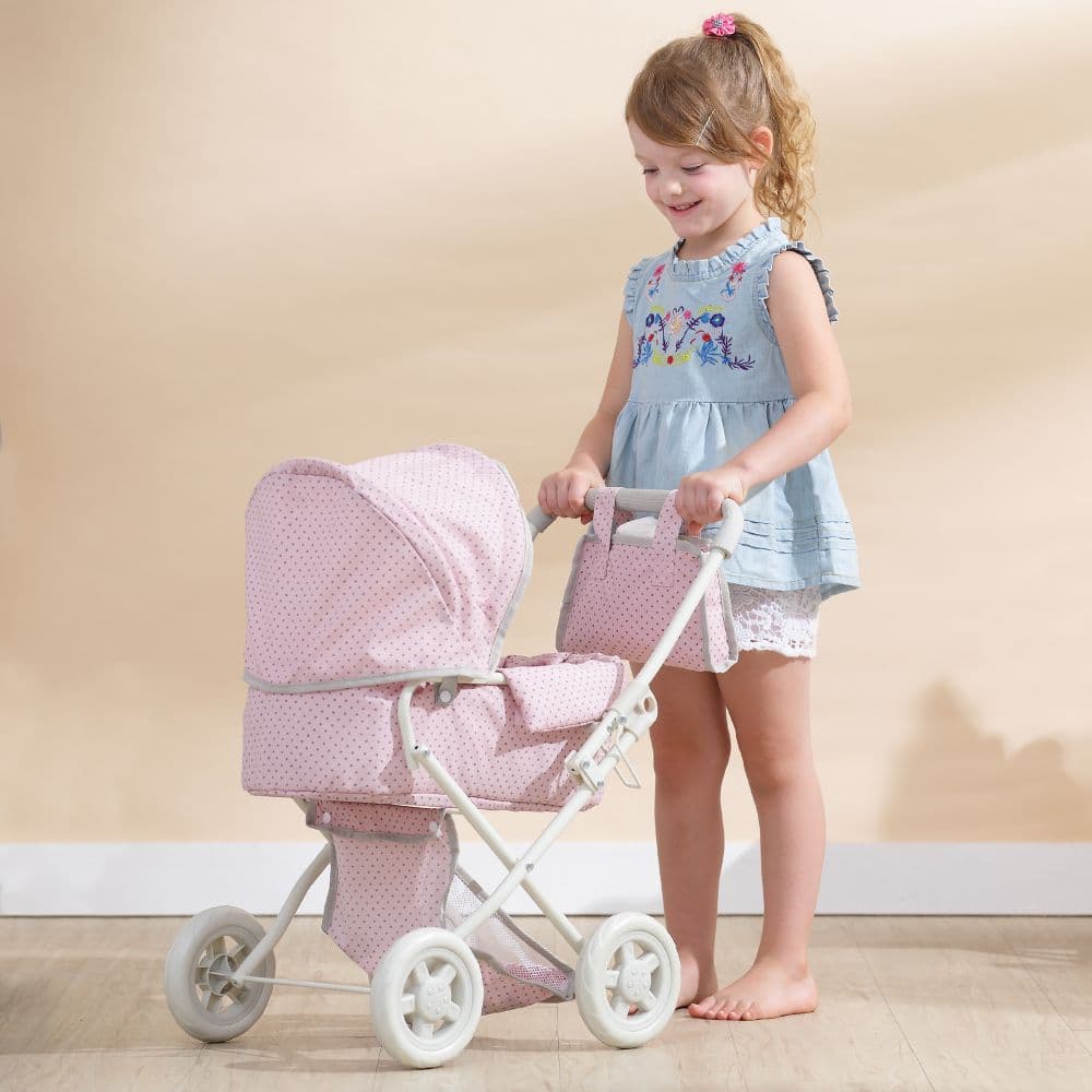 image-Baby 16" Doll Pram Stroller Buggy Pushchair Toy Gift by Olivia's World OL-00003