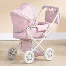 image-Baby 16" Doll Pram Stroller Buggy Pushchair Toy Gift by Olivia's World OL-00003