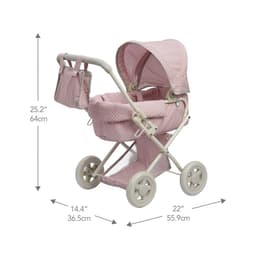image-Baby 16" Doll Pram Stroller Buggy Pushchair Toy Gift by Olivia's World OL-00003