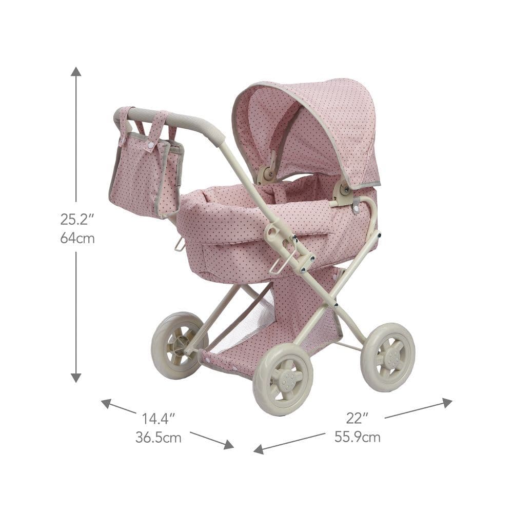 image-Baby 16" Doll Pram Stroller Buggy Pushchair Toy Gift by Olivia's World OL-00003