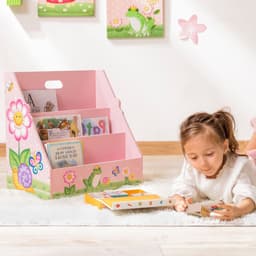 image-Fantasy Fields Kids Garden Bookshelf Bookcase Toy Organiser Storage TD-13142A