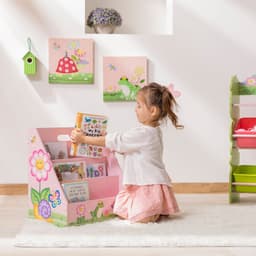 image-Fantasy Fields Kids Garden Bookshelf Bookcase Toy Organiser Storage TD-13142A