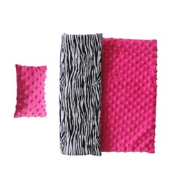 image-Olivia's Little World Doll Single Bed Pink Bedding Set Zebra Prints TD-11929-1E