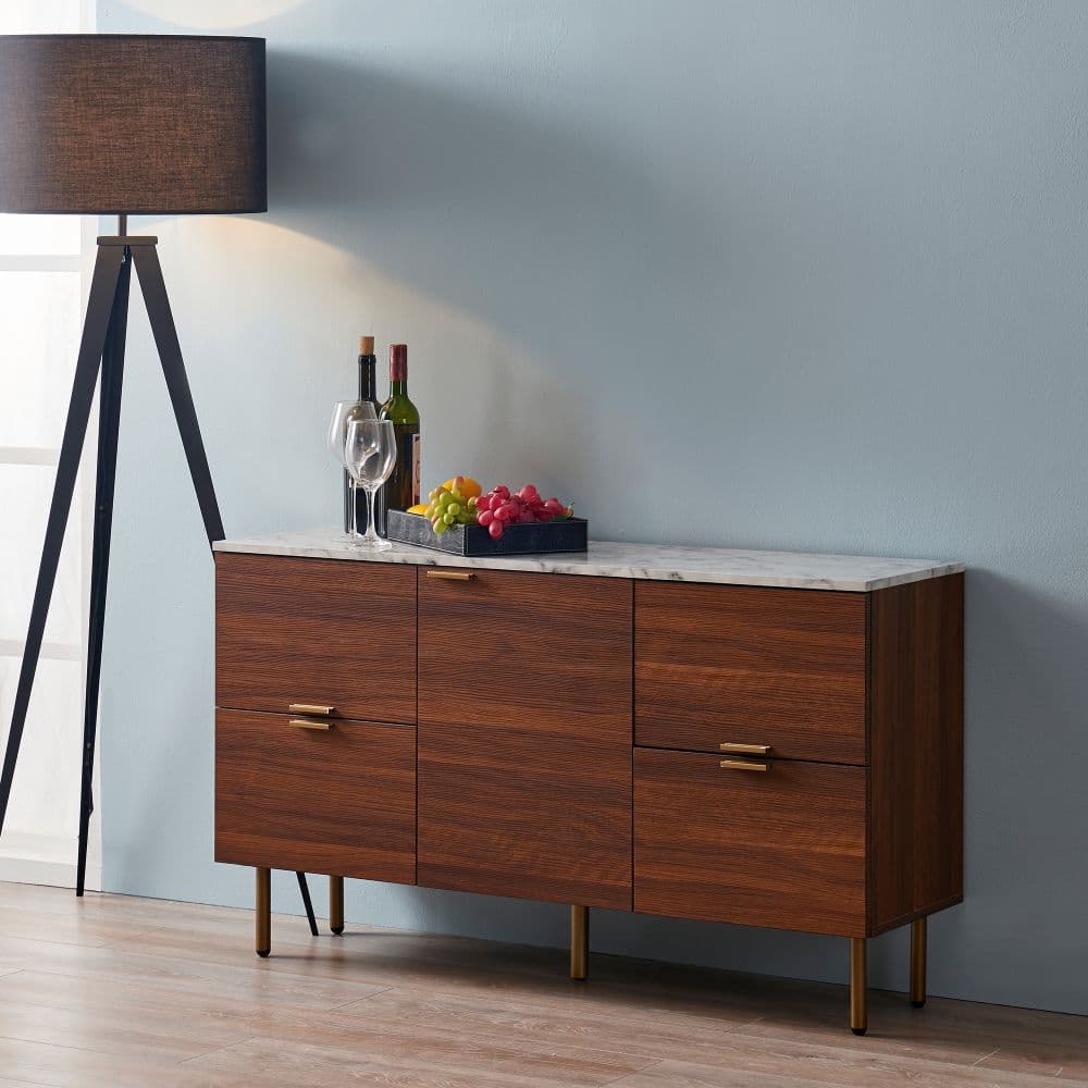 image-Ashton Large Wooden Sideboard Cabinet, TV Unit, Buffet Storage